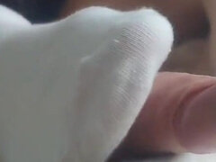 She Loves White Ankle Socks and Sockjob so Much, Oh Yeah! Hot Fetish Video.