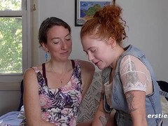 Enthousiasteling, Vingeren, Duits, Harig, Lesbisch, Kut duiken, Roodharige vrouw