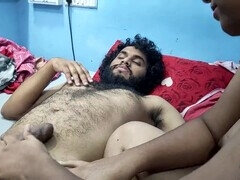 Nude forearm handjob by Mallu couple featuring Vaishnavysharunraj