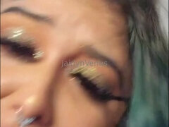 Bbw stor vacker kvinna, Avsugning, Mellanrasig, Kök, Latina