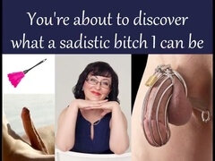 Locked up and at her mercy: Domme teases and humiliates her obedient slave