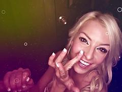 Grote lul, Grote mammen, Blond, Pijpbeurt, Bruinharig, Sperma shot, Handbeurt, Hd
