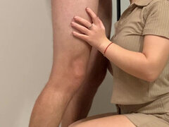 18, 아마추어, 오랄섹스, 커플, 유럽인, 조그마한, 청소년