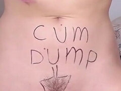 Humiliating Body Writting - Punished by Daddy