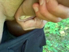 Sperma shot, Homo, Buiten