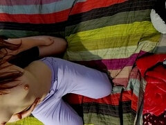 Amatör, Stor stjärt, Stor kuk, Par, Hemmagjord, Orgasm, Rödhårig