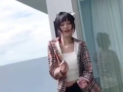 Amatør, Asiat, Hjemmelavet, Onani, Naturlige bryster, Udendørs, Offentlig, Solo