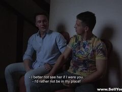 Sell Your GF - Perverted offering Sofi Goldfinger cum-shot teen porn