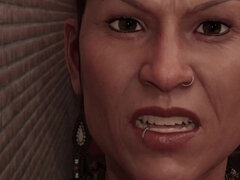 삼차원, 큰 음경, 얼굴에, 오르가슴, 보지, 분출, 문신, 청소년