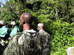 Army wild gay fucked outdoor missionary in anal hole