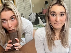 18, Veľké péro, Blondína, Creampie, Roztomilá, Hd, Z pohľadu účastníka, Teenka