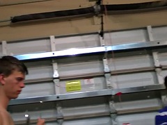 Hazed str8 fucked in front of voyeurs for a frat ticket