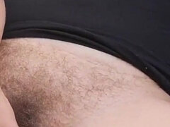 Dildo, Grovt språk, Kvinna, Hårig, Onani, Orgasm, Solo, Sprutande