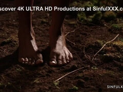 Pompino, Closeup, Di colore, Femmina, Toccando, Olio, Figa, Bagnata