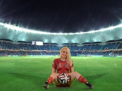 Rumpa, Blondin, Naturliga tuttar, Utomhus, Piercing, Fitta, Rysk, Tuttar