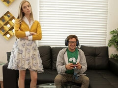 Kont, Blond, Hondjeshouding, Handbeurt, Masturbatie, Geschoren, Mager, Tiener