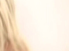 Hungry Babes Scene-3 Horny Blonde in Lingerie Angela Stone Sucking Two Cocks at the Same Time Until They Cum