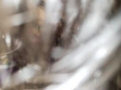 Stor rumpe, Par, Bakfra, Hårete, Hd, Husfrue, Kjøkken, Kone