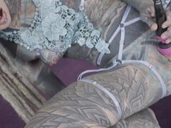 Anal, Kvinna, Onani, Tatuering, Vibrator