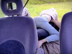 Enthousiasteling, Anaal, Grote lul, Blond, Sperma, Buiten, Openbaar, Mager