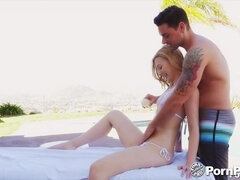 Slikke rumpe, Fingring, Hardcore, Slikking, Massasje, Utendørs, Ridning, Tynn