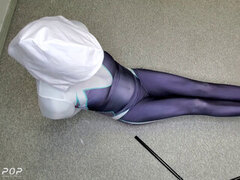 Sadomasochismus, Fesselspiele, Maske, Zierlich, Elasthan