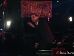 Grosse titten, Blondine, Blasen, Süss, Kehlenfick, Nippel, Muschi, Flotter dreier