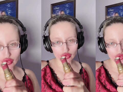 Asmr Sweet Chocolate Eating- Asmr, Eyeglasses, Giantess, Lipstick, Big Lips, Mough, Food, Face Fetish, Long Nails