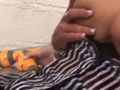 Husband washes the car but wife slut and her friend want to feel the cock in their hot holes