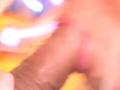 Blond, Sperma in gezicht