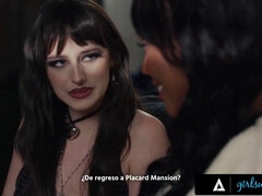 Girlsway - goth Lana Smalls & August Skye summon xxx spirit cougar Penny Barber - spanish subtitles