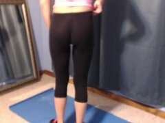 Cum Filled Blonde In Yoga Pants