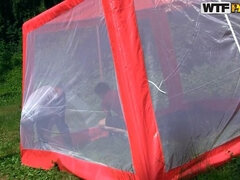 Anaal, Blond, Bruinharig, Universiteit, Groep, Lesbisch, Buiten, Speelgoed