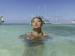 Monika Fox Naked Ocean Swim & Quick Yacht Captain Blowjob - Cum In Mouth Cabin Fuck