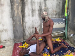 Stor kuk, Svart, Avsugning, Pappa