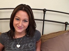 18 year old teen gets a messy creampie