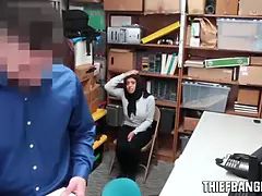 Busty Muslim Thief Ella Knox Apprehended & Fucked By Store Guard