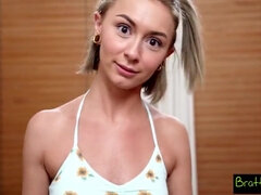 엉덩이, 큰 엉덩이, 금발의, 흑갈색 머리, 깊은목구멍, 음경, Hd, 젖가슴