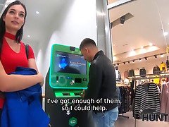 Hunt4k. raven-haired lassie luvs pussy-drilling for giant money