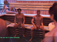 AWAM 45 goes to the spa and gets naked