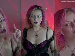 Gothic hottie Goddess Ruby Snowbunny faces a mind-bending satanic goon temptation