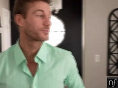 NFBusty - Busty Neighbor Mona Azar Give Sensual BJ and Fcuk While Wife Is Gone - S14:E1