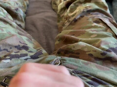 Us Army Solider Jerking off Wearing Jockey Y Front Tighty Whities!