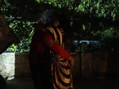 Desi GF Cheats on Parents - Hard Terrace Fuck at Night with Boyfriend