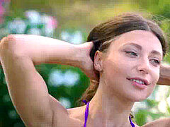 Kukk suging, Brunette, Ansiktssperm, Runke