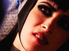 Hatalmas hátsó, Monumentális dákó, Cumizás, Gesztenyebarna, Kutya póz, Kőkemény, Gumi, Érett feleség