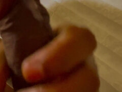 Sexy Black Dick Masturbate in Hotel