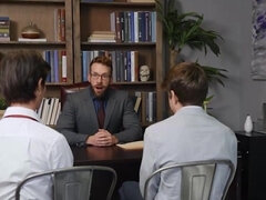 The man is powerless as he watches these two get it on