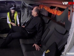 HALLOWEEN Jasmine Jae Busty British Police Woman - Reality Hardcore Fucking In The Car