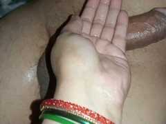 Bhabhi gave handjob to her devar